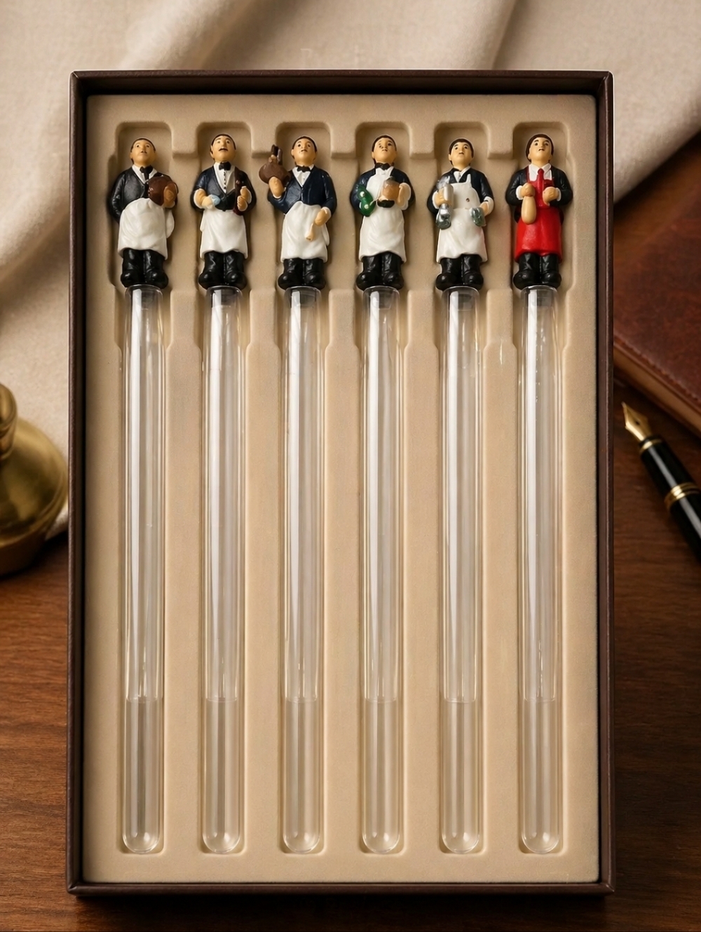 Waiter Drink Stirrers Set Of Six Swizzle Sticks - Picture 6 of 6